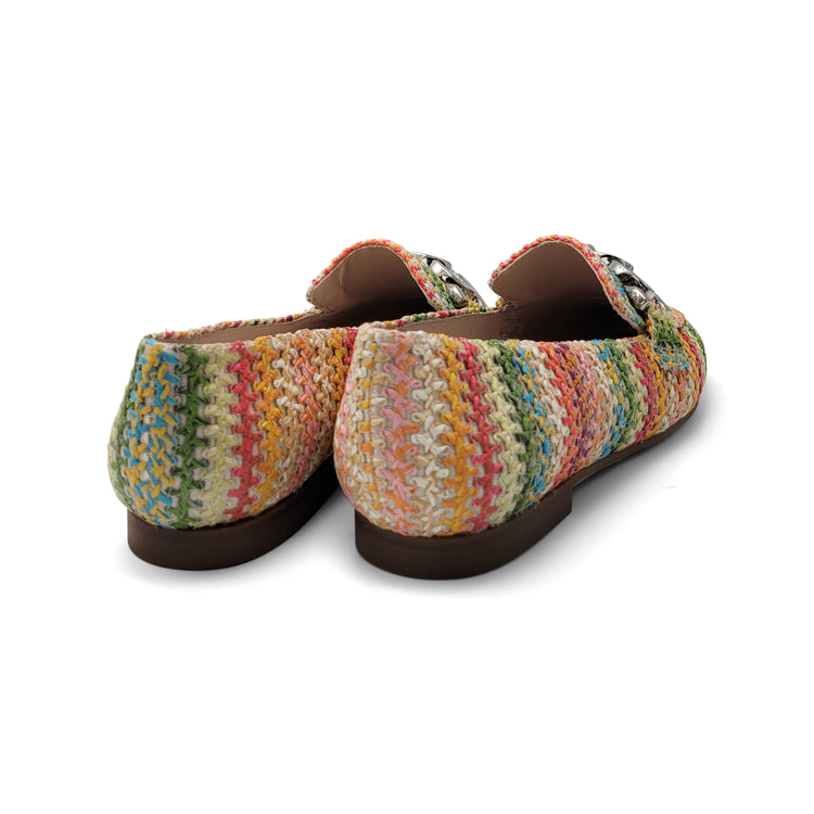 Brunella Colorful Crochet Chain Slip On 414