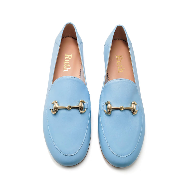 Ruth Secret Sky Blue Chain Slip on 3655