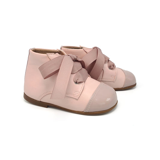 Zubii Baby Pink Lace Up First Walker ZU059