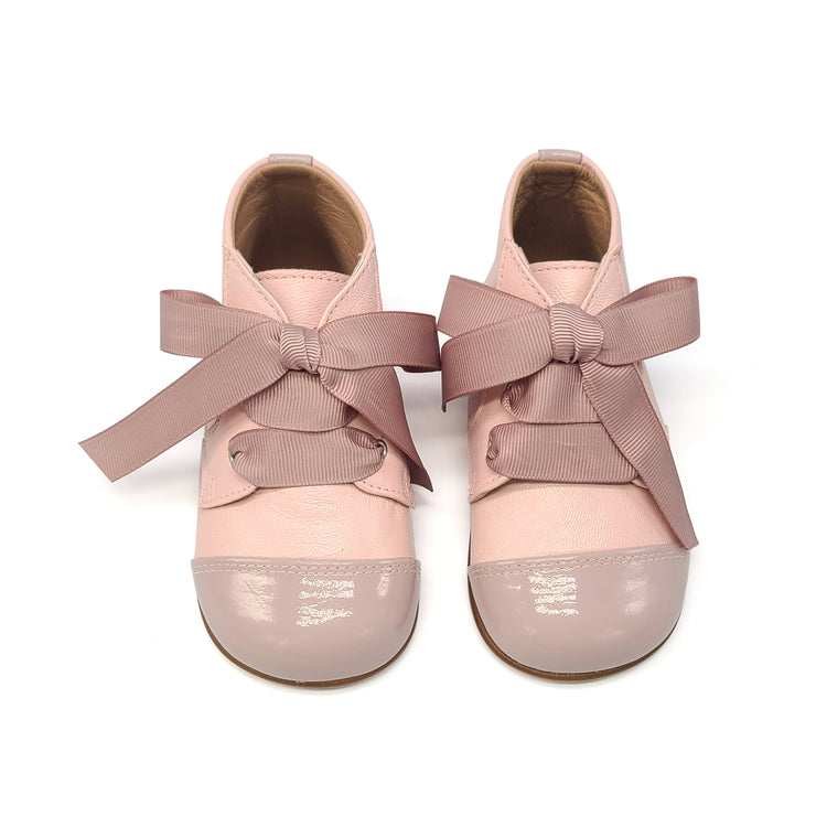 Zubii Baby Pink Lace Up First Walker ZU059