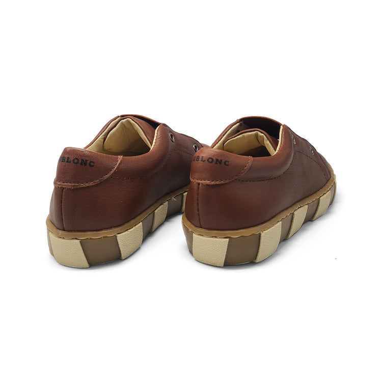 Blublonc Markos Cognac Elastic Strap Slip On Sneaker