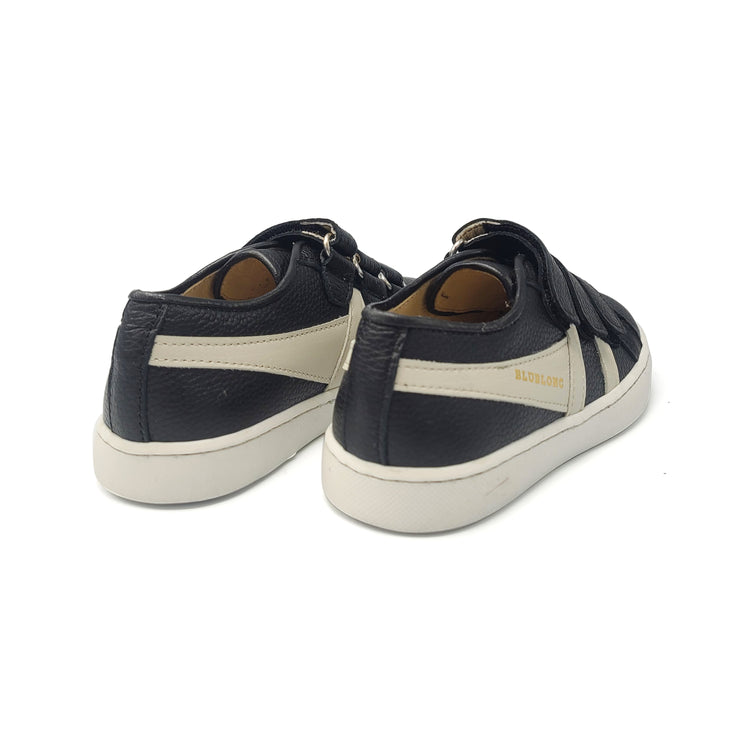 Blublonc Mateo Black Cream Three Strap Sneaker