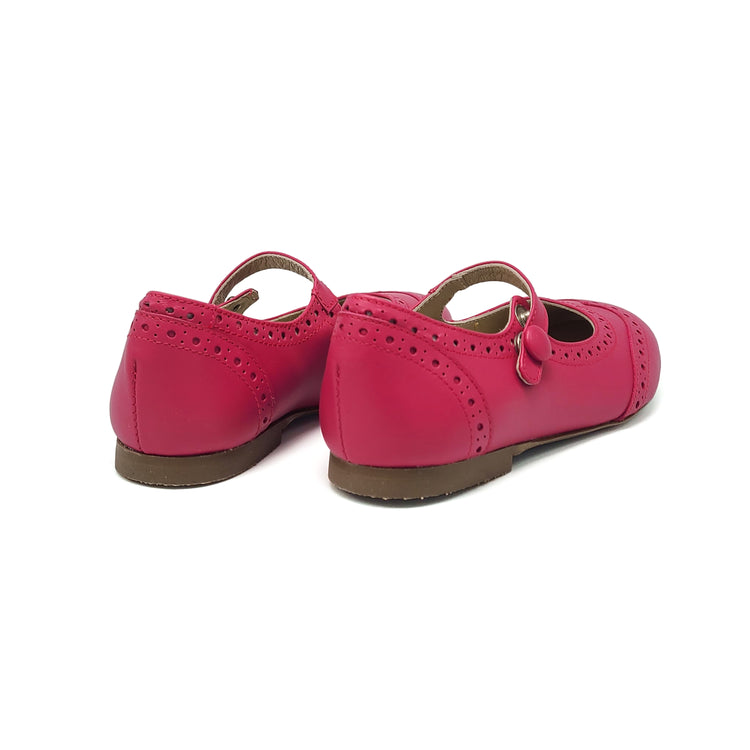 Brunellis Fuchsia Wingtip Mary Jane S-24