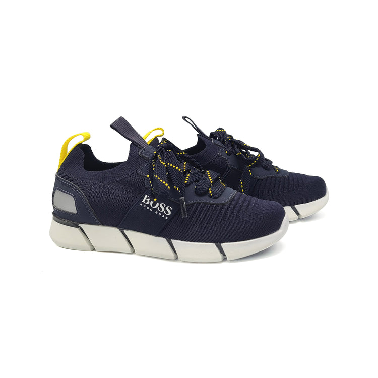 Hugo Boss Navy Mesh Lace Sneaker J29280