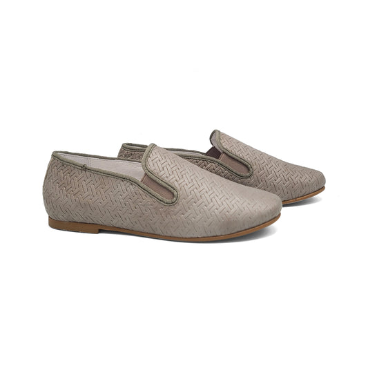 LMDI SLEEPER Grey Weave Smoking Shoe