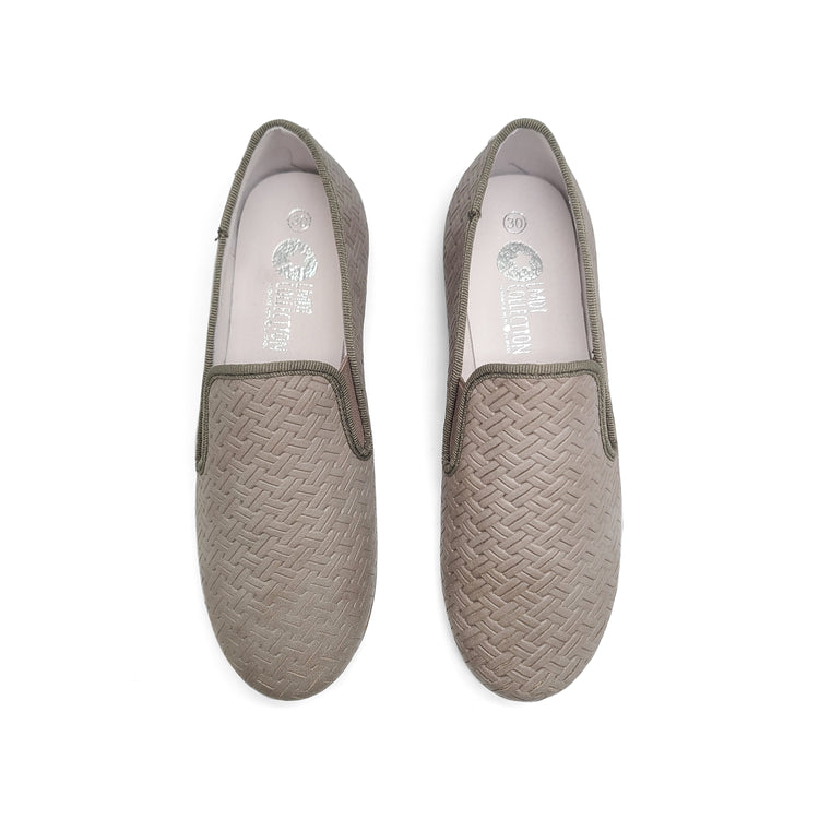 LMDI SLEEPER Grey Weave Smoking Shoe