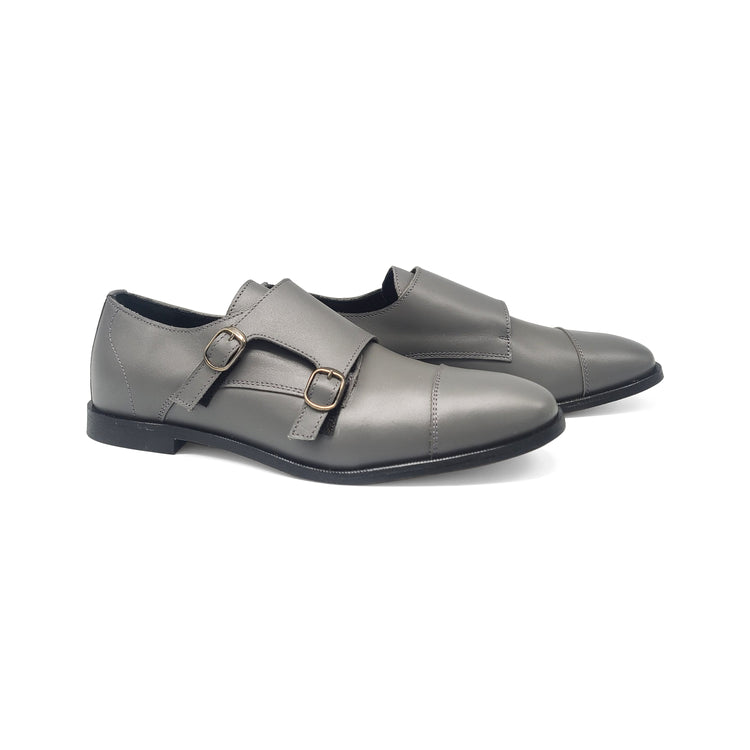 Brunellis Grey Monk Dress Shoe 1033