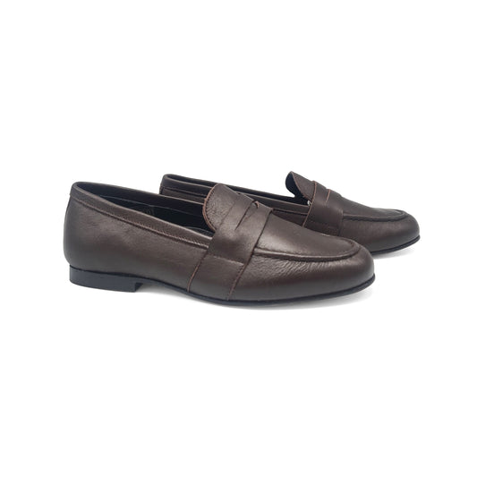 Brunellis Dark Brown Penny Loafer Dress Shoe U1245