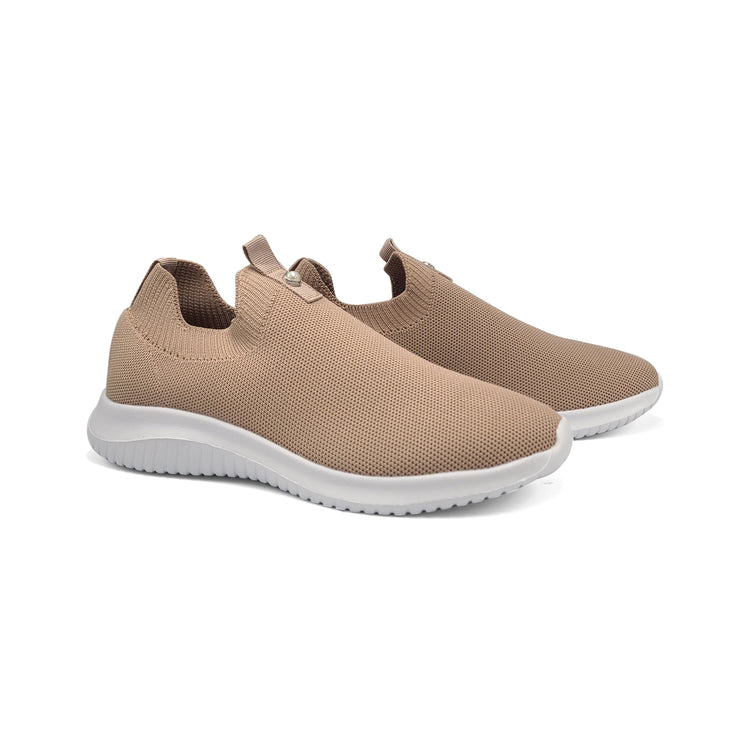 Henry Ferrera Mara Taupe Sock Sneaker