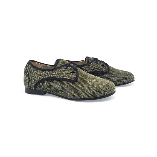 LMDI Blucher Green Iguana Lace Dress Shoe