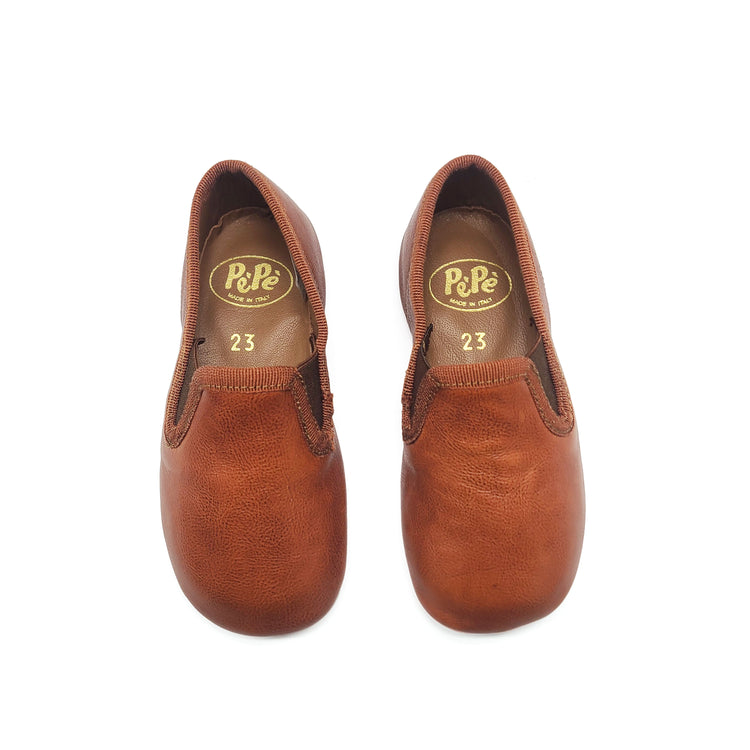 Pepe Cognac Smooth Soft Sole Smoking Shoe 280