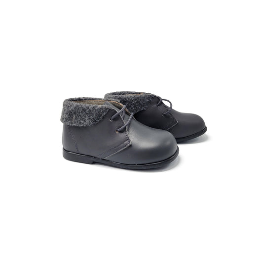 Geppettos Grey Fur Baby Bootie 102002