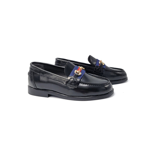 LMDI Black Ribbon Chain Loafer 102126