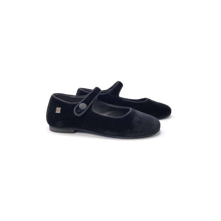 Maria Catalan Black Velvet Mary Jane 380609