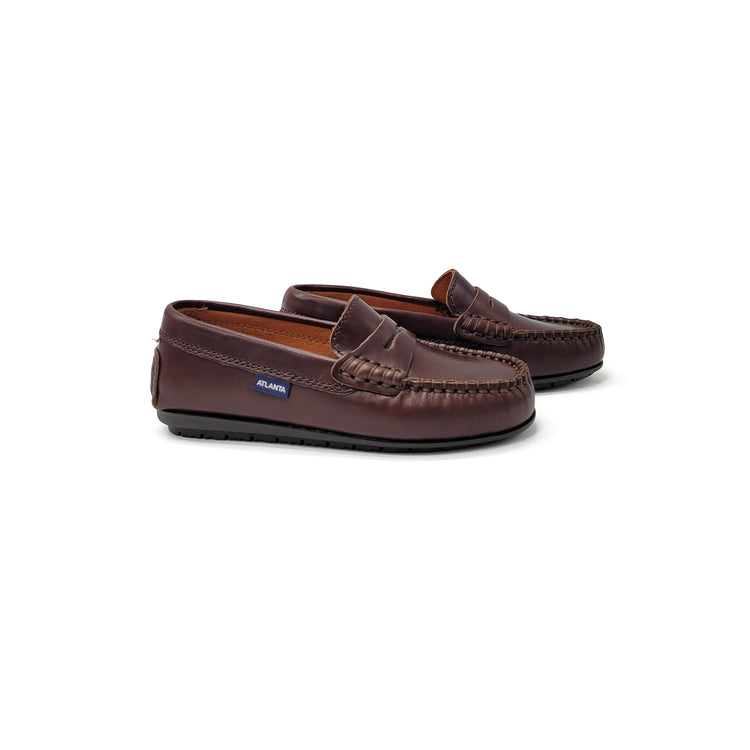 Atlanta Mocassin Brown Sierra Penny Loafer 032