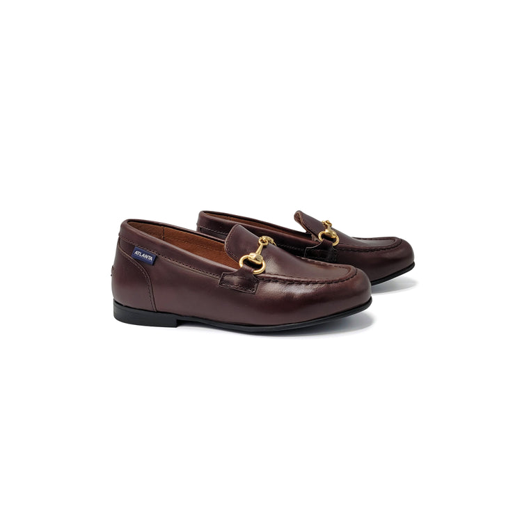 Atlanta Mocassin Brown Sierra Buckle Loafer 19014