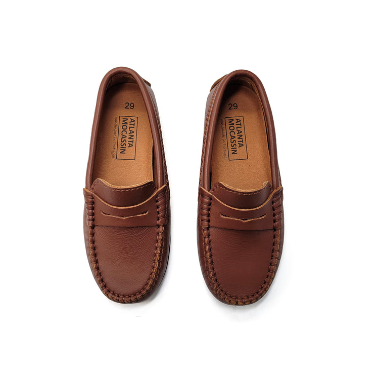 Atlanta Mocassin Camel Brown Penny Loafer 032