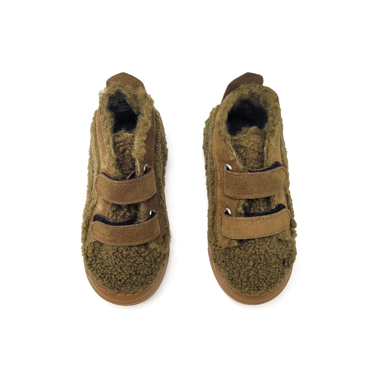 Pepe Green Teddy Velcro Sneaker 006