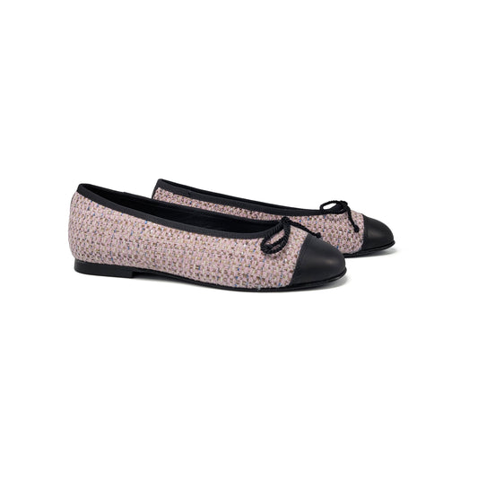 Brunellis Pink Tweed Ballet Flat S-28