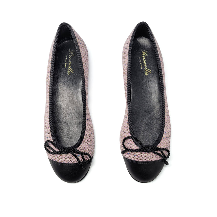 Brunellis Pink Tweed Ballet Flat S-28