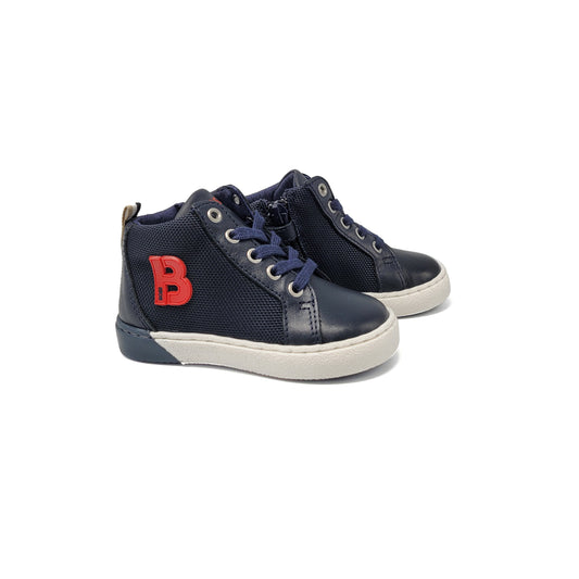 Hugo Boss Navy Red B High Top Sneaker J09181