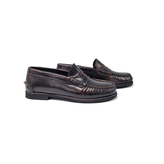 LMDI Brown Bordeaux Penny Loafer 0550