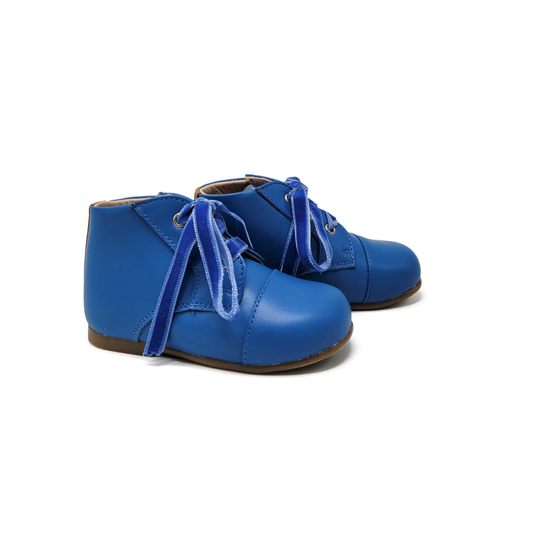 Zubii Cobalt Blue Lace Up Baby Bootie 2967