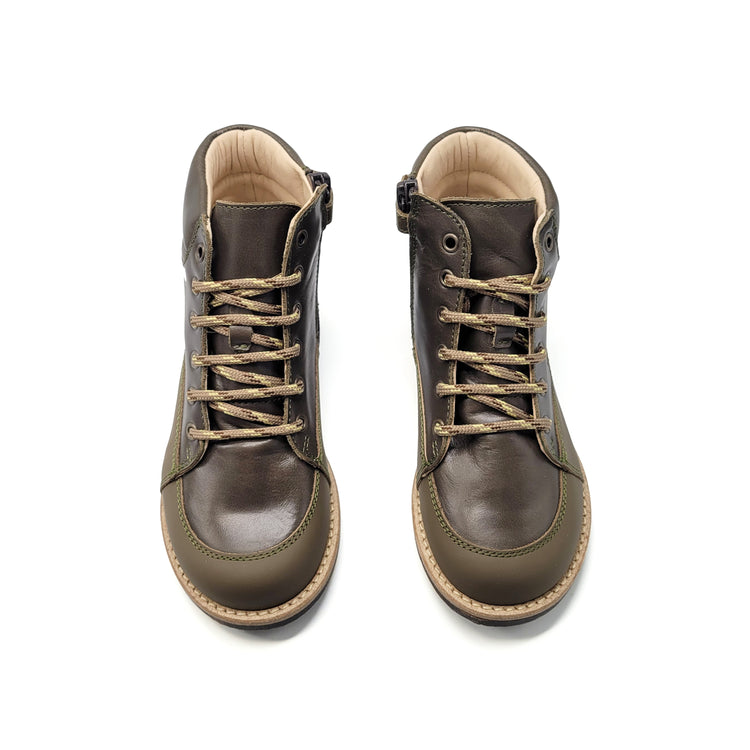 Manuela De Juan Army Green Boot S3071