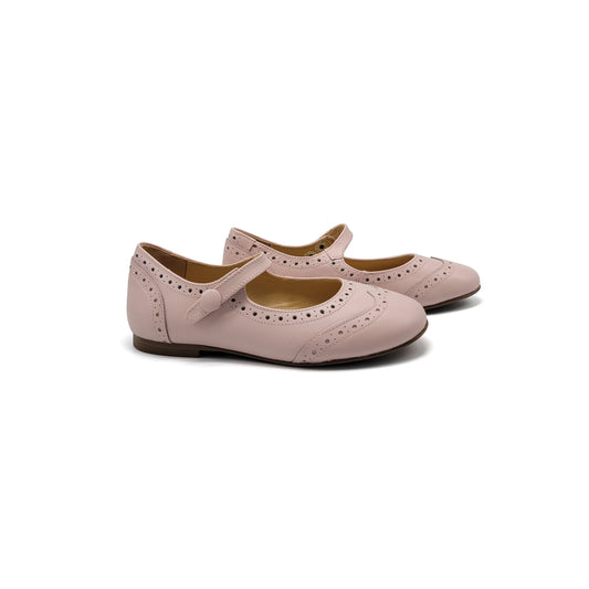 Brunellis Baby Pink Wingtip Mary Jane S24