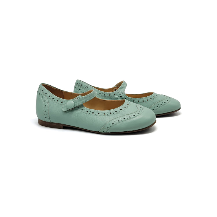 Brunellis Mint Mestizo Wingtip Mary Jane S24