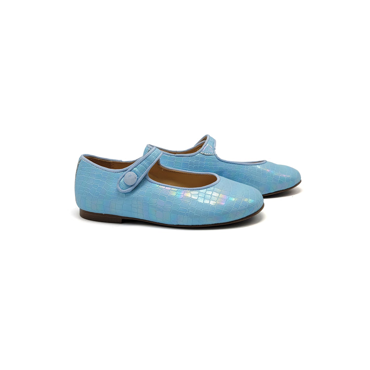 Brunellis Blue Iridescent Mary Jane S-21