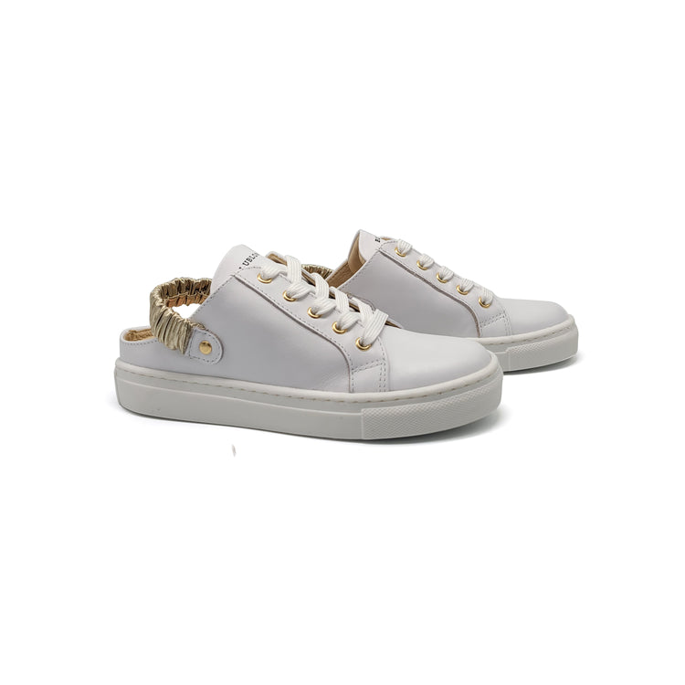 Blublonc Diana White Opulence Slingback Sneaker