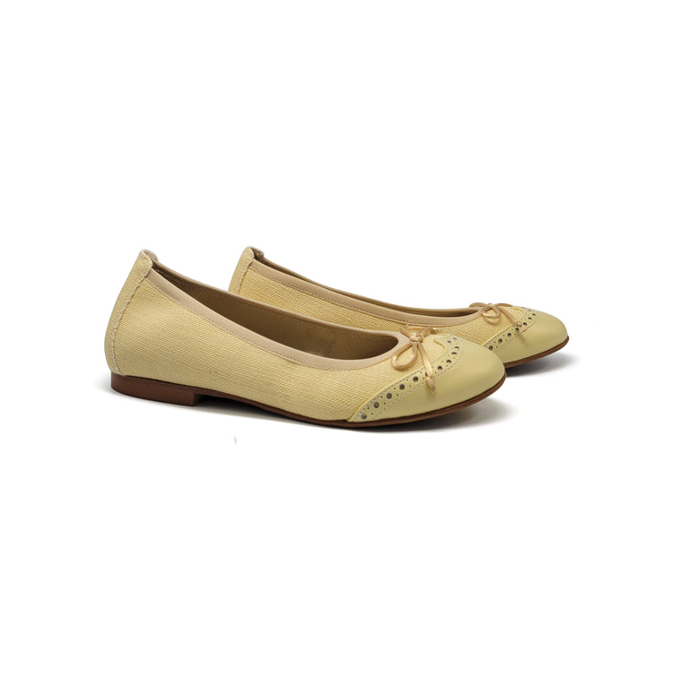 Blublonc Lilly Buttermilk Yellow Ballet Flat