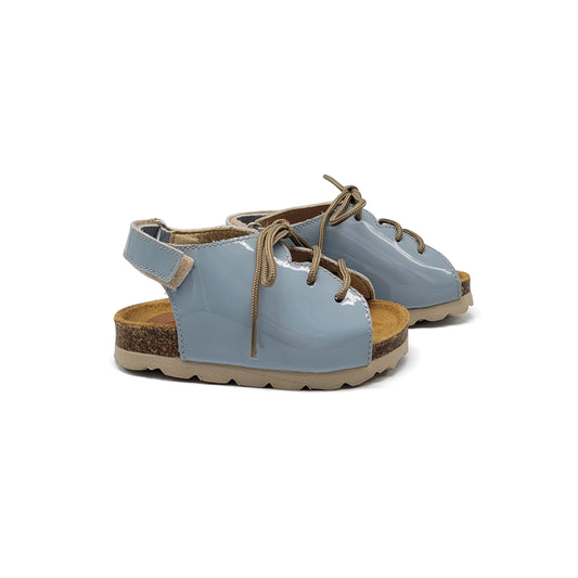 Blublonc Bambi Powder Blue Patent Sandal