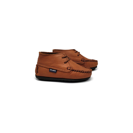 Atlanta Mocassin Camel Baby Bootie 073