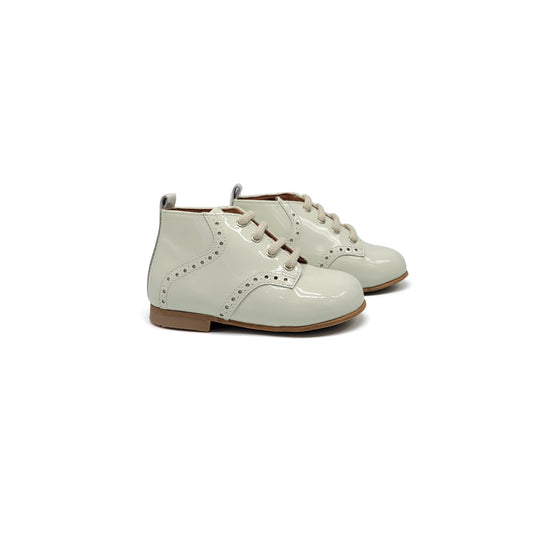 Atlanta Mocassin Pistachio Patent Wingtip Baby Shoe 979