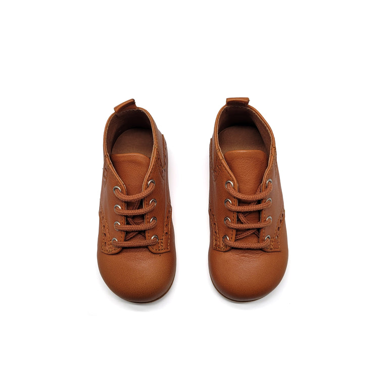 Atlanta Mocassin Camel Wingtip Baby Shoe 979