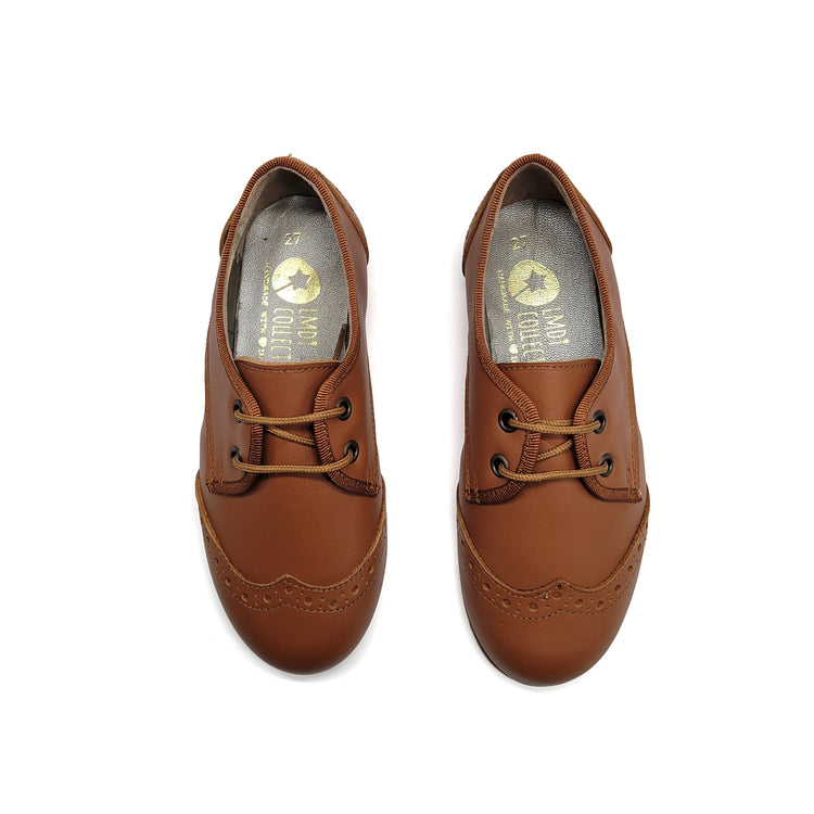 LMDI Blucher Cognac Wingtip Lace Oxford