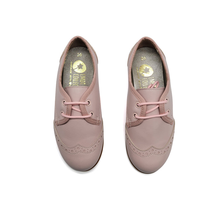 LMDI Blucher Powder Pink Lace Oxford