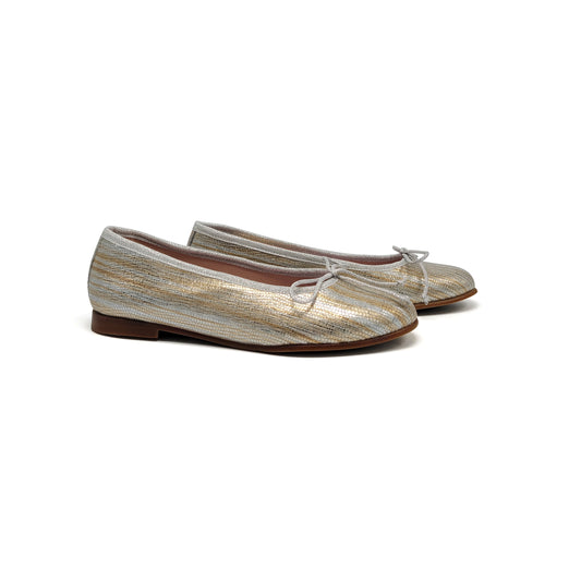 LMDI Alba Silver Bronze Ballet Flat