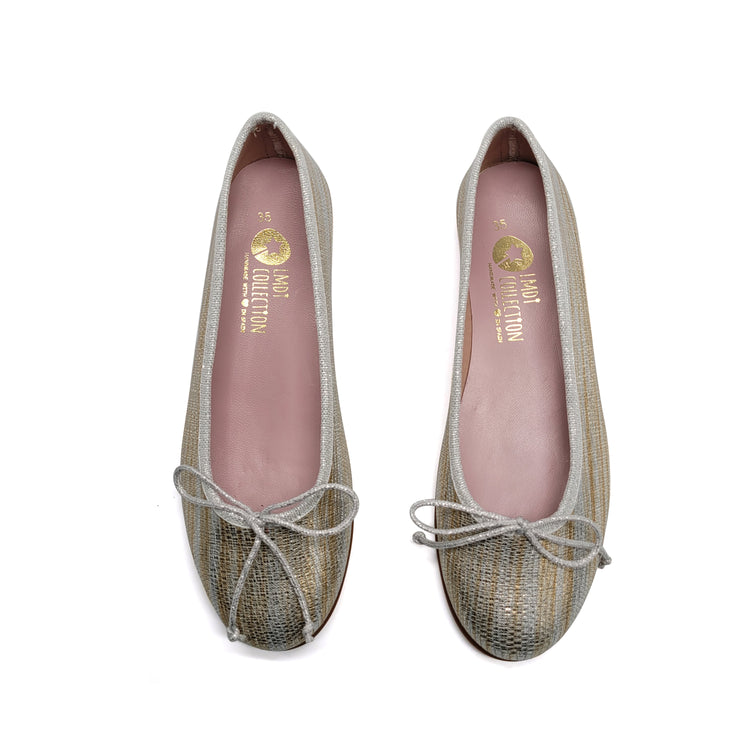 LMDI Alba Silver Bronze Ballet Flat