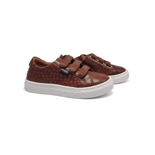 Atlanta Mocassin Camel Sierra Star Velcro Sneaker 523