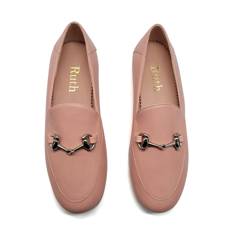 Ruth Secret Salmon Pink Chain Slip On 3655