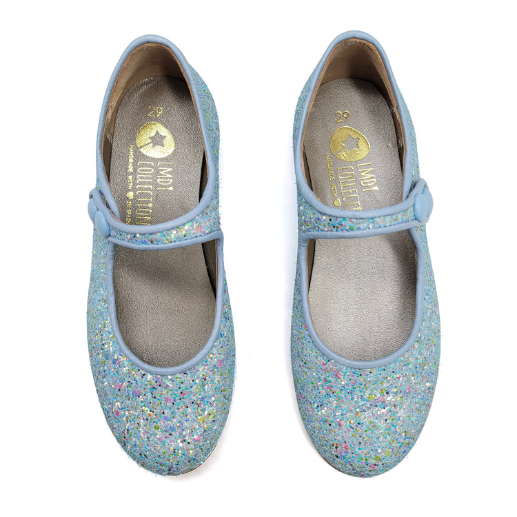 LMDI Doll Sky Blue Glitter Mary Jane