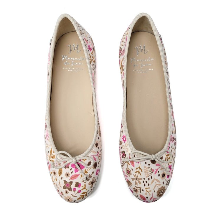 Manuela De Juan Floral Design Ballet Flat S2373