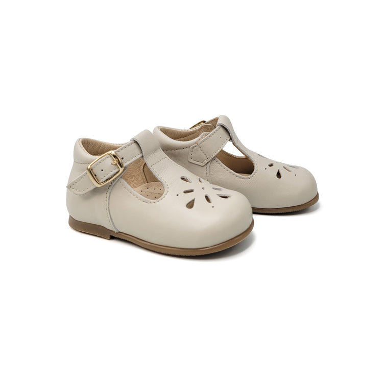 Blublonc Briana Porcelain T-Strap First Walker