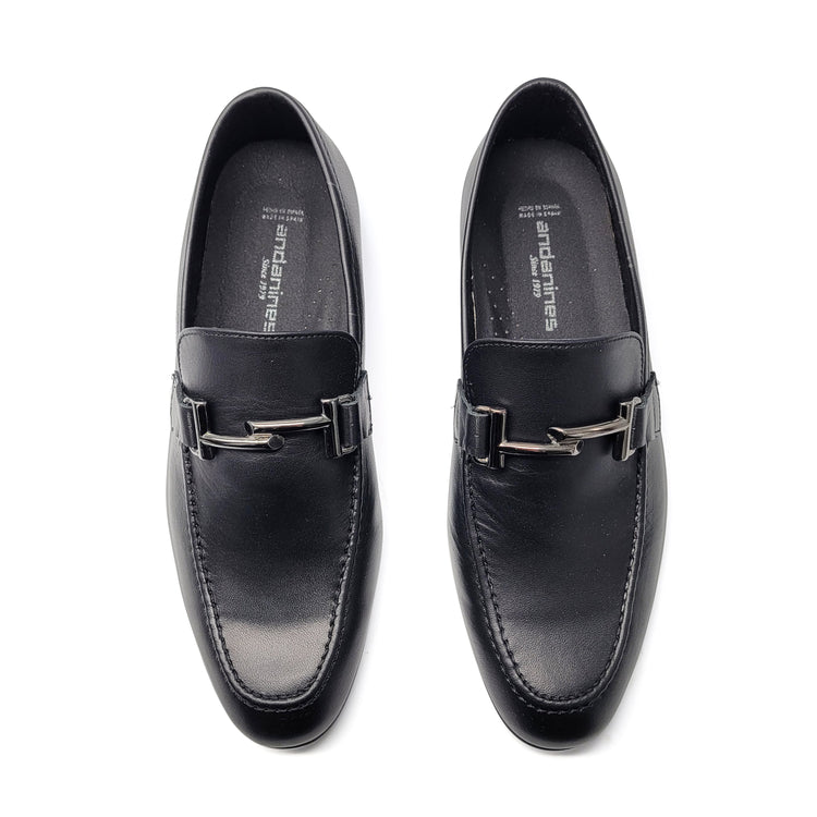 Andanines Black Parallel Chain Loafer 222853