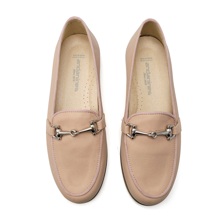 Andanines Blush Pink Chain Slip On 222416