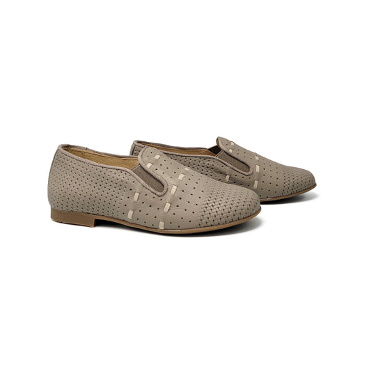 Andanines Taupe Woven Smoking Shoe 182447