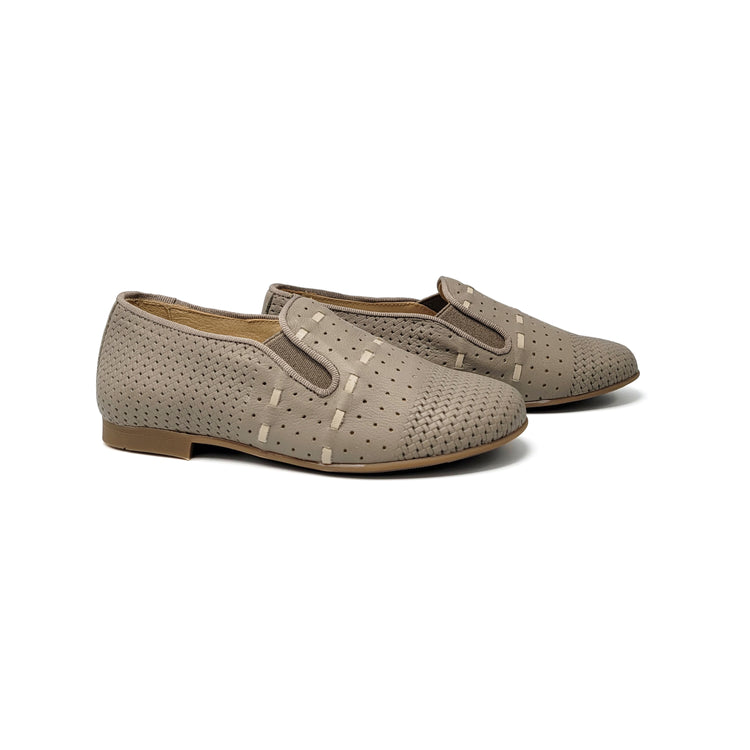 Andanines Taupe Woven Smoking Shoe 182447